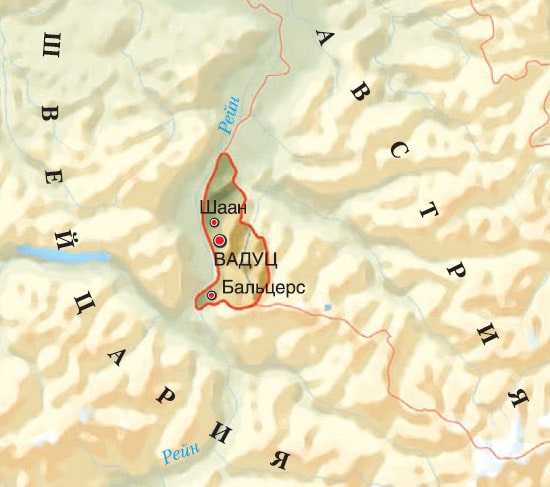 Лихтенштейн карта