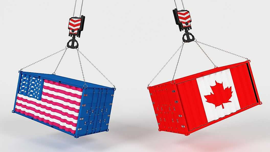 Импорт товаров в США из Канады