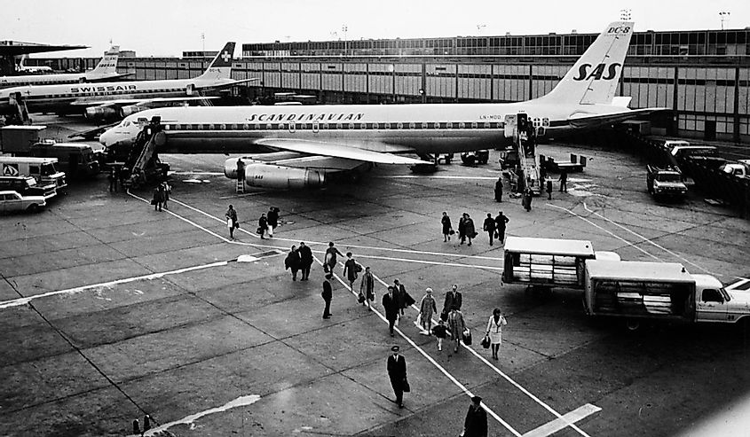 Международный аэропорт имени Джона Кеннеди в 1960-е годы.