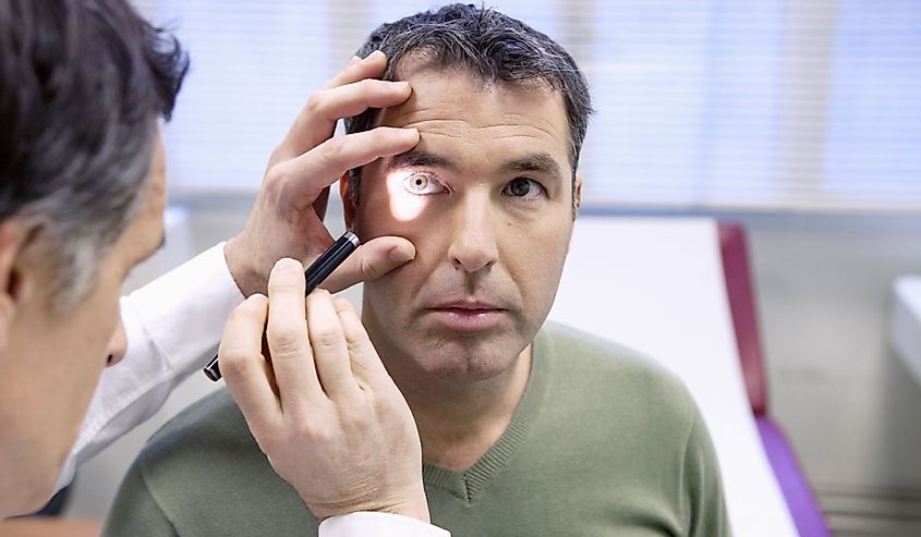 Симптоматика глаз у мужчин